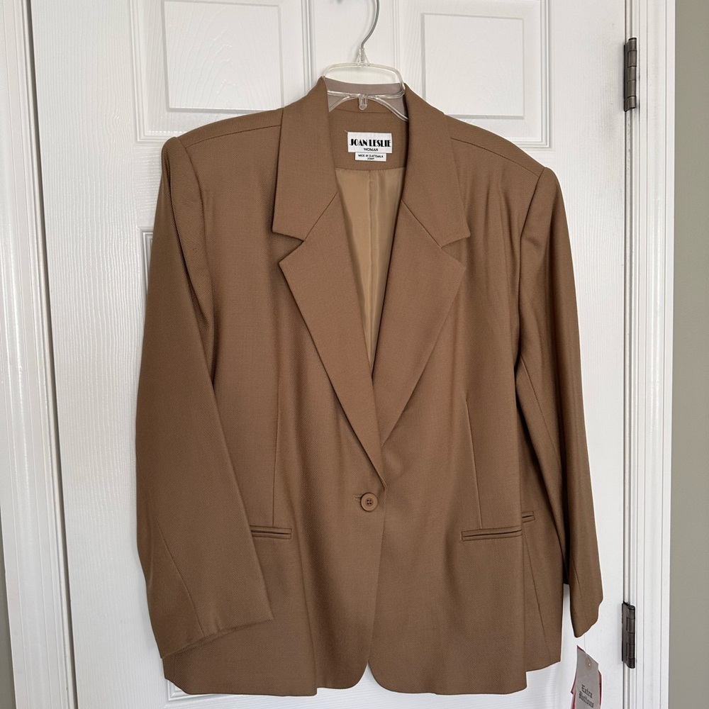 Joan Leslie Tan Blazer